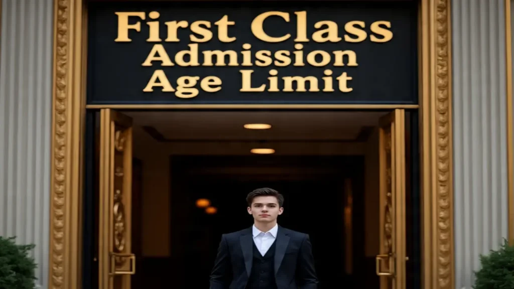 First Class Admission Age Limit